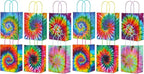TaoBary 48 Pieces Tie Dye Party Gift Bags Tie Dye Party Favor Colorful Rainbow by TaoBary