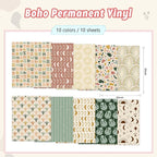 Tintnut Moon Stars Permanent Vinyl 10 Sheets 12x10in Adhesive Vinyl | Stars - Image 2
