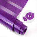 Purple Glitter HTV Heat Transfer Vinyl, Glitter Iron on Vinyl Roll 10" x8ft | by MEVOREW