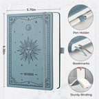 EMSHOI Graph Grid Journal Notebook, 320 Pages, A5 Size | Leather Hardcover - Image 4