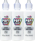Tulip Puff Paint Slick White 4 Fl Oz by Tulip