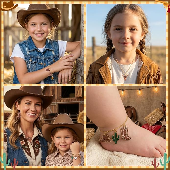 Western Cowgirl Charms Pendants - Image 4