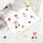 Dizdkizd 320Pcs Realistic Transparent Flower & Wax Seal Stickers - Image 4