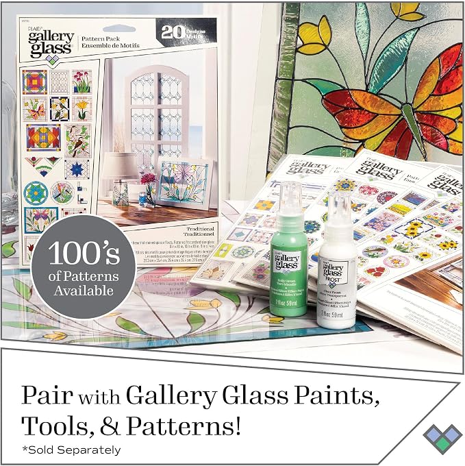 Gallery Glass Holiday Stained Glass Paint Kit, 8 Piece Set Perfect - Image 10