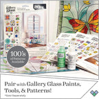 Gallery Glass Holiday Stained Glass Paint Kit, 8 Piece Set Perfect - Image 10