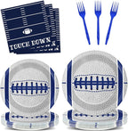 Qyeahkj 25 Guests Cowboys Football Party Plates and Napkins Supplies American by Qyeahkj