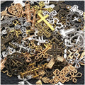 WOCRAFT 100pcs Cross Charms for Jewelry Making Assorted Jewelry Bangle Bracelet by WOCRAFT