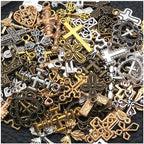 WOCRAFT 100pcs Cross Charms for Jewelry Making Assorted Jewelry Bangle Bracelet by WOCRAFT