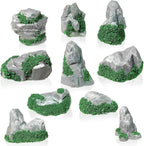 Warmtree 10 Pcs Diorama Rocks Fake Rock Miniature Stone Rock Statue by Warmtree