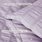 MUXHOMO 5 Pieces Twin XL Comforter Set, Seersucker Bed in a Bag Twin XL Size - Image 6