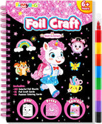 FUNNYB&G Foil Art Craft Kit for Girls 4-10 Years Old: Mess-Free & No-Glue by FUNNYBG