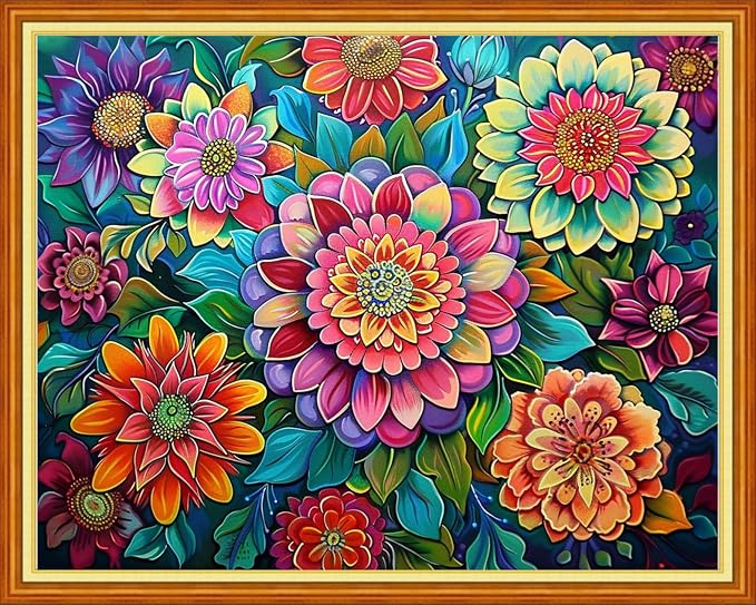 Joyhoor Cross Stitch Kits for Beginners Stamped Cross-Stitch Supplies by JoyhoorCrossStitchKits