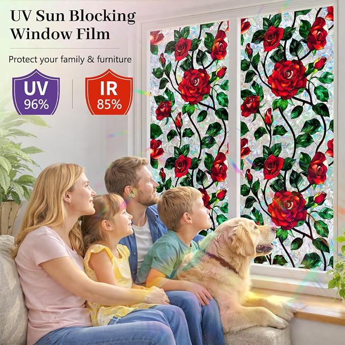 Stained Glass Window Film 17.7 x 78.7 in - Image 4