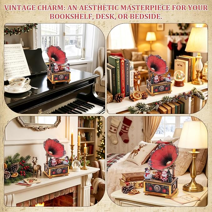 3D Puzzles for Adults Vintage Gramophone Music Box - Image 4