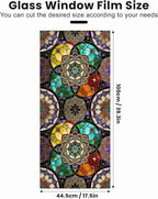 Stained Glass Window Privacy Film Static Cling - Image 2