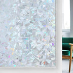 rabbitgoo Window Privacy Film Rainbow Film Decorative Window Sticker, 3D Static by rabbitgoo