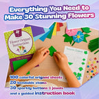 Pinwheel Crafts Flower Origami Kit - Image 3