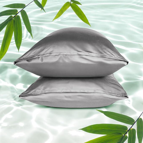 Bare Home 100% Rayon Made from Bamboo Luxury Standard Size Set of 2 Cooling by BareHome
