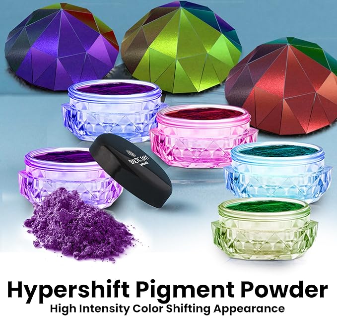 BALTIC DAY Intense Chameleon Mica Powder Set – 12 Hypershift Ultra-Fine Chrome - Image 3