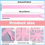YAKA 20pcs Pink Nylon Invisible Zippers Tailor Sewing Tools Garment Accessories - Image 2