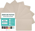 Iron on Patches for Clothes, 8 Pieces Patches for Cloth, 100% Cotton Fabric by ForABetterHomeLife