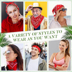 100 Pack Bandanas Unisex Paisley Bandanas Bulk Multi Purpose Cowboy Head Wrap - Image 2