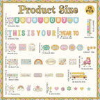 This is Your Year Bulletin Board Set Varsity Letter Hippie Retro Motivational - Image 4