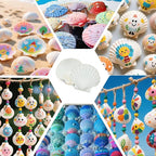 30PCS Natural Scallop Shells 2.3''-3'' White Sea Shells - Image 7