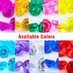 Niceup 26PCS Red Fake Diamonds Big Gem Toys, 1.5in Pool Diving Gems Acrylic - Image 6