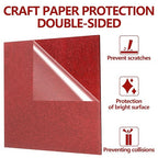 3 Pcs Glitter Red Glossy Acrylic Sheets, 7.87 x 7.87 x 1/10 Inch Laser Cutting - Image 2