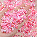 3900+ Pcs Rhinestones and Pearls Kit, 2-10mm Flatback Gems - Image 4