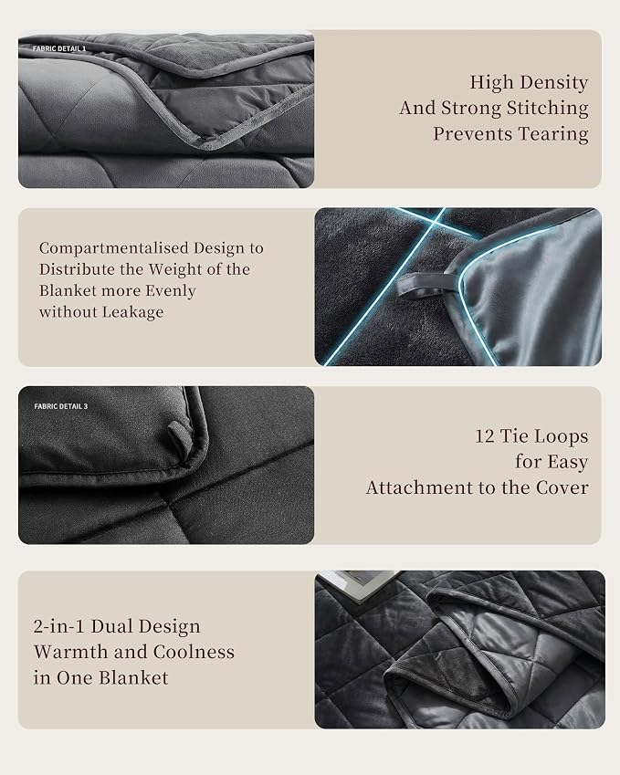 L'AGRATY Queen Size Weighted Blanket - Image 8