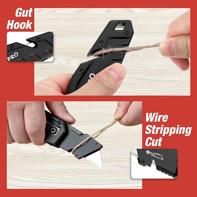 WORKPRO Folding Utility Knife, Box Cutter - Image 4