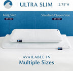 Bluewave Bedding Ultra Slim Gel Memory Foam Pillow - Image 4