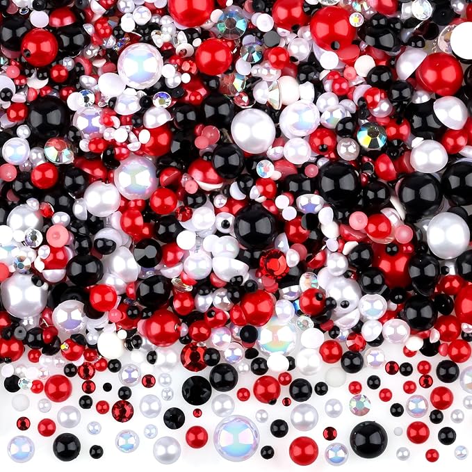 3900+ Pcs Rhinestones and Pearls Kit, 2-10mm Flatback Gems by ShowNow