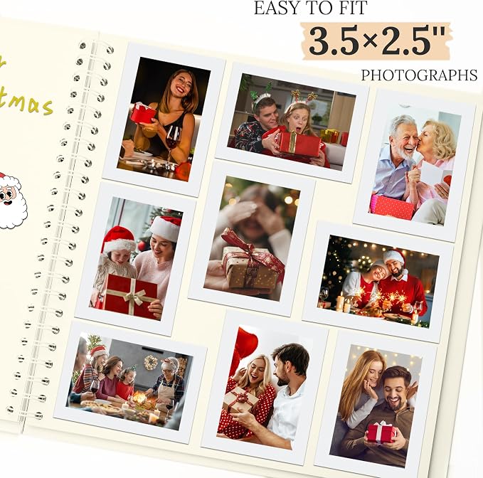 Scrapbook 10x10 Inch DIY Scrapbook Album Hardcover Kraft Paper 100 pages/50 - Image 4