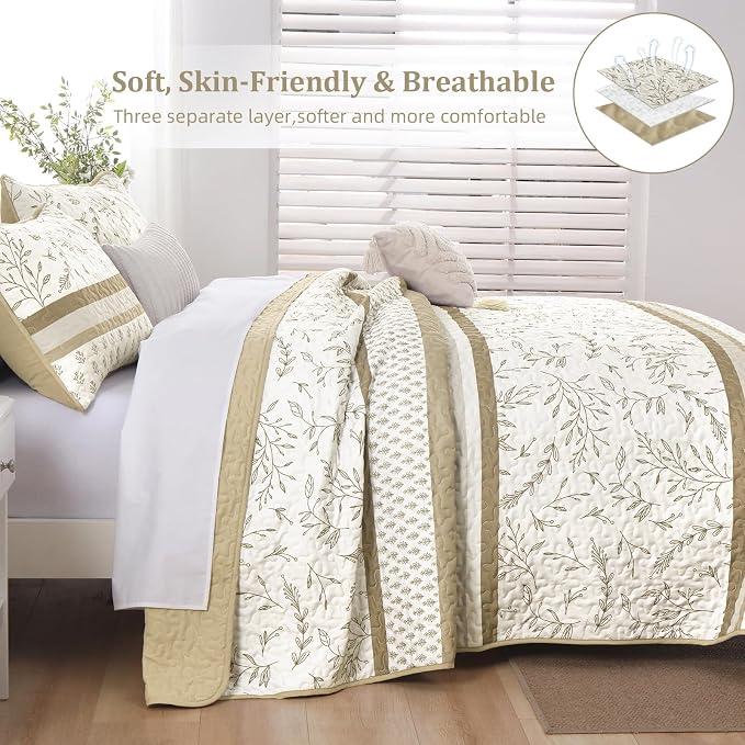 DJY Striped Quilt Set King Size - Image 3