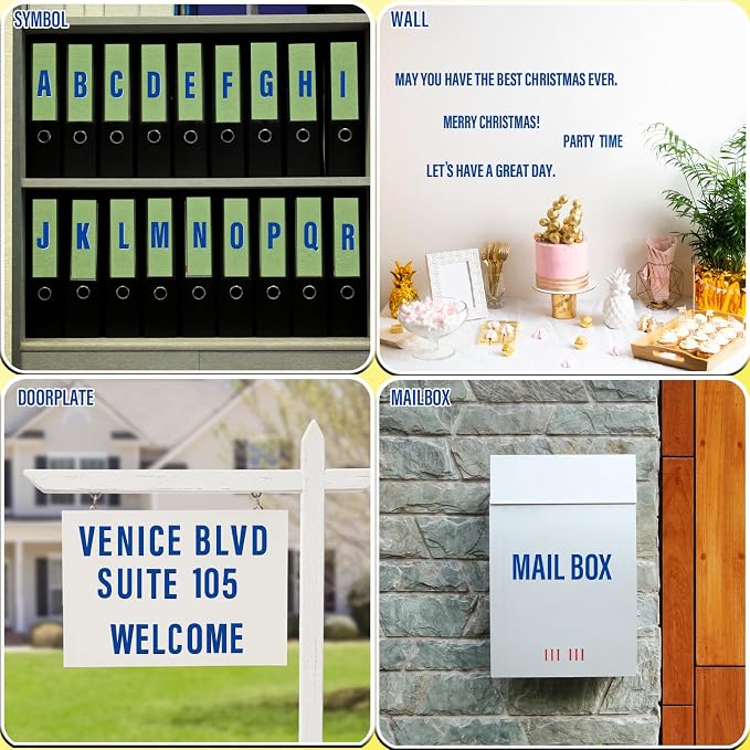 Letter Stickers, Mailbox Numbers, 2.5 Inch Waterproof Vinyl Alphabet | 2 1/2 - Image 3