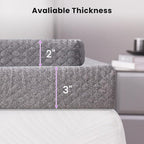 SINWEEK 2 Inch Gel Memory Foam Mattress Topper Queen Size, Pad - Image 7