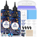 KISREL 400g UV Resin with Light, UV Headlamp 22 Beads 36W, Larger Size Light by KISREL