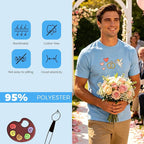 Joyclub 5 PCS Unisex Sublimation Blanks Bulk Polyester T Shirts - Image 5