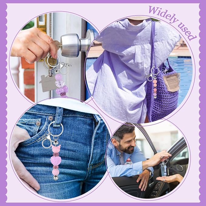 Beadable Keychain Bars Creative Customized Keychain Making Kit - Image 6