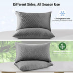 puredown® Pillows Queen Size Set of 2, Shredded Memory Foam Pillows, Cooling - Image 2