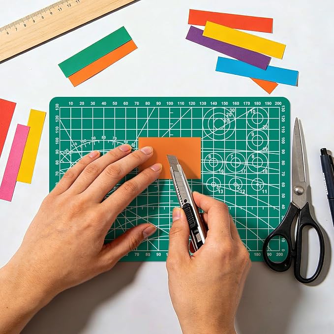 A5 Cutting Mat, 8in x 6in Small Self Healing Sewing Mat Rotary Cutting Mat - Image 7