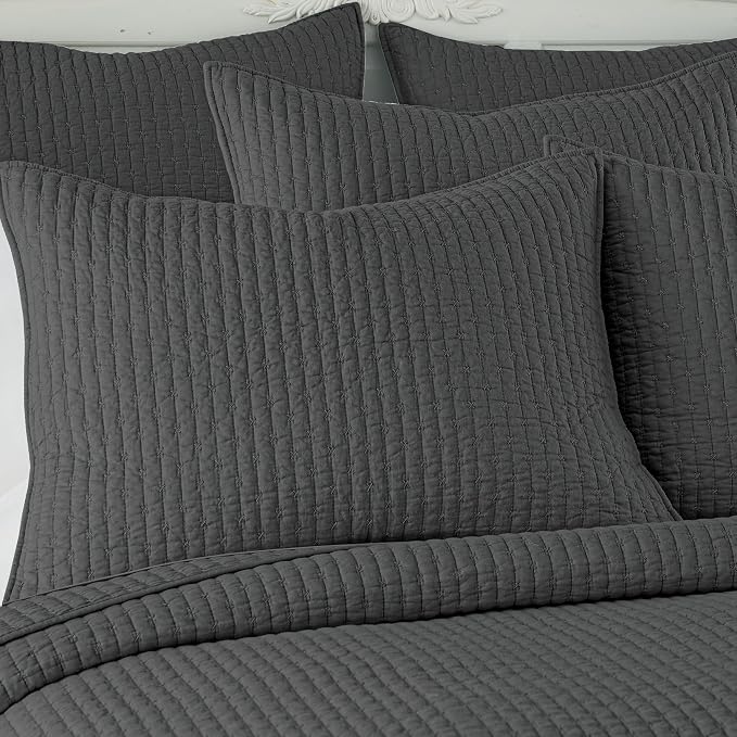 Levtex Home Cross Stitch Reversible King Bedspread Set - Image 6