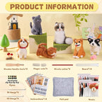 Mayboos 12 Pcs Needle Felting Kit, Animal Needle Felting Beginner Kits Wool - Image 2