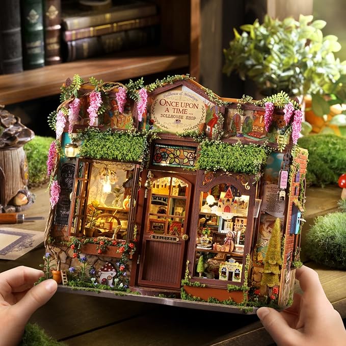 DIY Miniature Dollhouse Kit, 1:24 Scale Wooden 3D Puzzle Model Building Set - Image 4