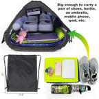 BeeGreen Black Drawstring Backpack Bags Bulk 2 Pack X-Large 22.4" L x 17.5" W - Image 2
