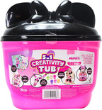 Disney Junior Minnie Mouse 5 in 1 Creativity Tub, 50-Piece Paint and Color - Image 4