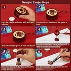 TRINIDa Wax Seal Kit, Premium Wax Seal Stamp Kit - Image 6